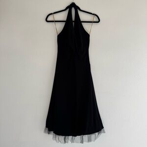 Vintage B Darlin Black Halter Dress